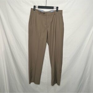 Nautica Boys Dress Pants Taupe Brown Sz 20‎ Regular  Wool Blend Herringbone NWT